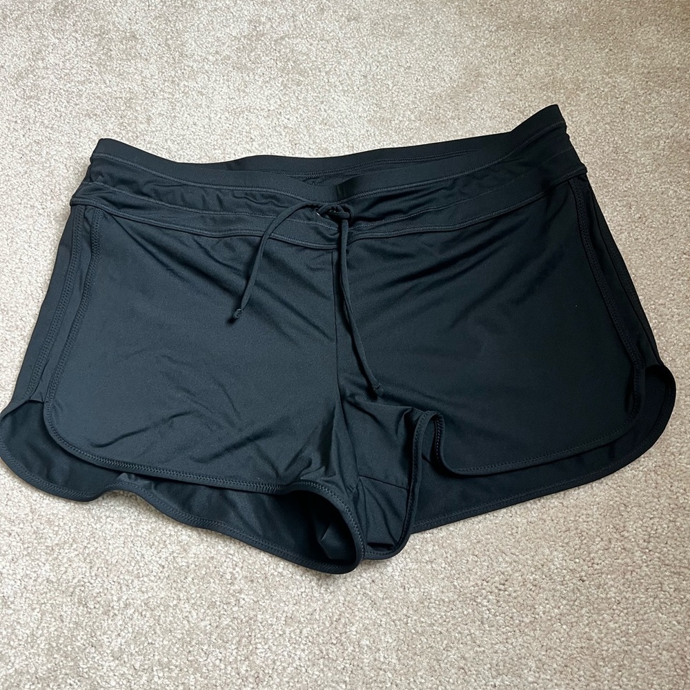 SOLD!! ATHLETA  Women’s Kata Swim Short Black  Size M